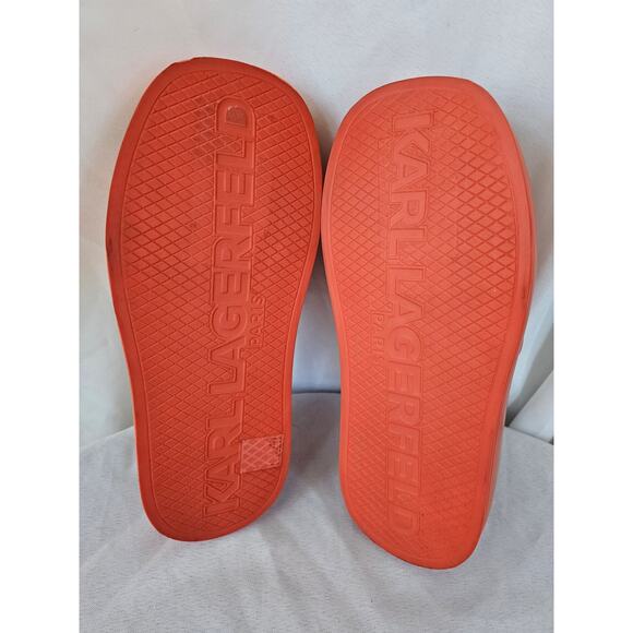 KARL LAGERFELD PARIS Women's Opal Stone Platform Slides Sandals Opal Size 5M - Picture 7 of 7